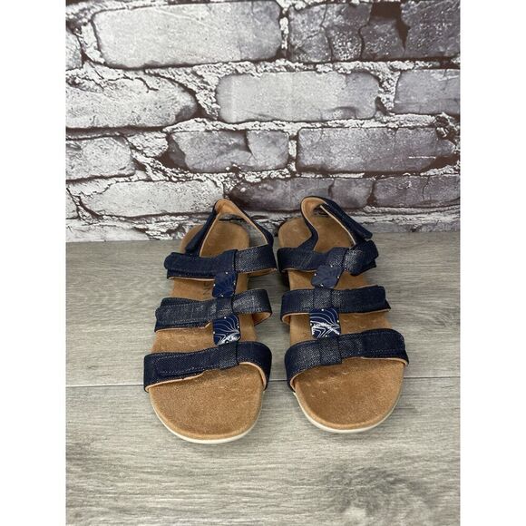 Vionic Amber Navy Blue Synthetic Adjustable Strappy Sandals Women Sz 7M US/37EU - Picture 16 of 16